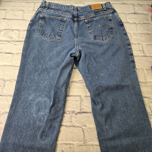 Vintage 2002 Tommy Hilfiger Women's Tapered Jeans size 16 - Picture 3 of 16